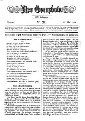 Der Grenzbote Sonntag 22. Mai 1859