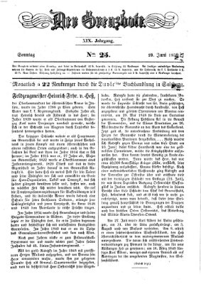 Der Grenzbote Sonntag 19. Juni 1859