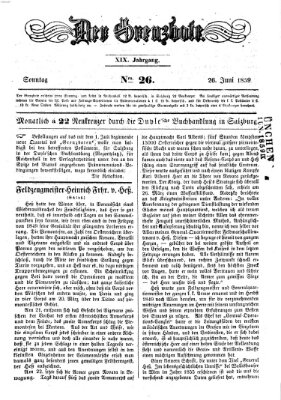 Der Grenzbote Sonntag 26. Juni 1859