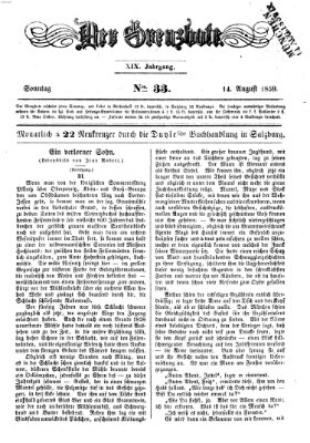 Der Grenzbote Sonntag 14. August 1859