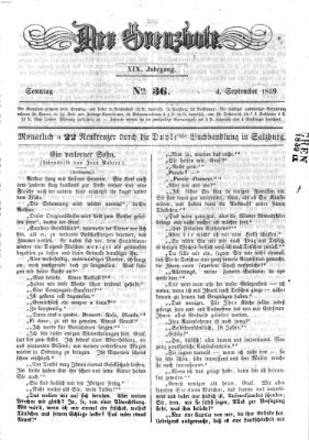 Der Grenzbote Sonntag 4. September 1859