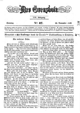 Der Grenzbote Sonntag 20. November 1859