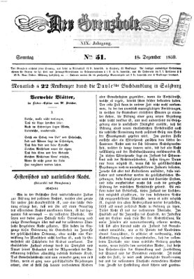 Der Grenzbote Sonntag 18. Dezember 1859