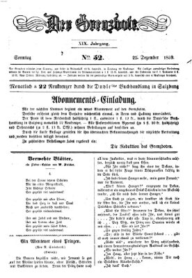 Der Grenzbote Sonntag 25. Dezember 1859