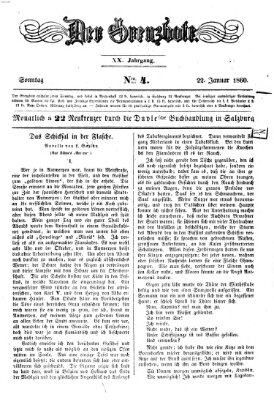 Der Grenzbote Sonntag 22. Januar 1860