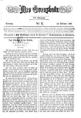 Der Grenzbote Sonntag 12. Februar 1860