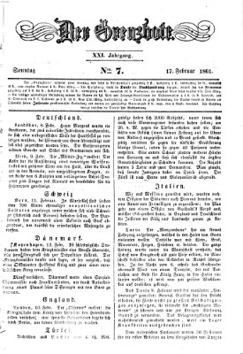 Der Grenzbote Sonntag 17. Februar 1861