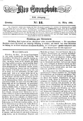 Der Grenzbote Sonntag 31. März 1861