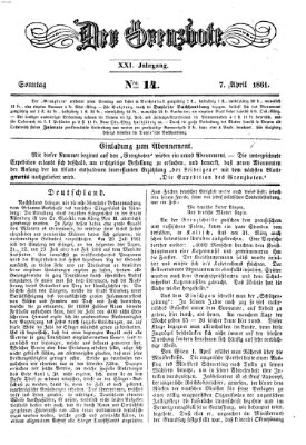 Der Grenzbote Sonntag 7. April 1861