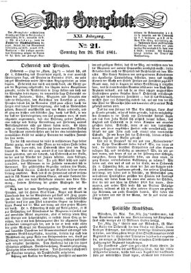 Der Grenzbote Sonntag 26. Mai 1861