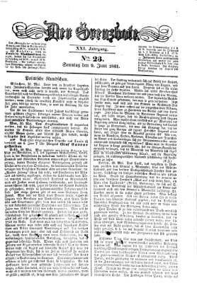 Der Grenzbote Sonntag 9. Juni 1861