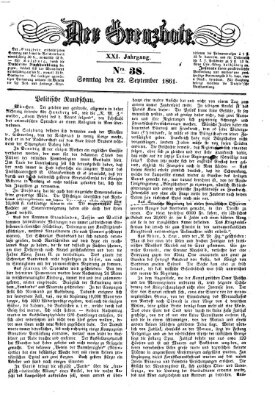 Der Grenzbote Sonntag 22. September 1861