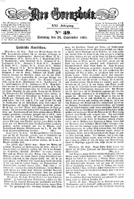 Der Grenzbote Sonntag 29. September 1861