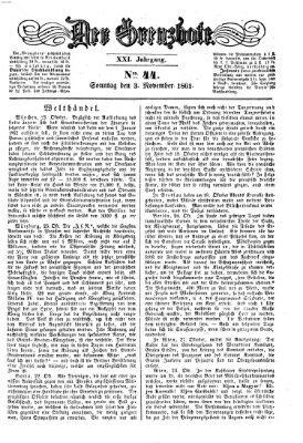 Der Grenzbote Sonntag 3. November 1861