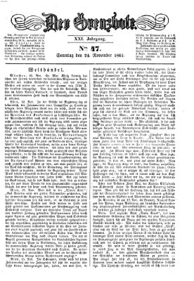 Der Grenzbote Sonntag 24. November 1861