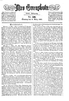 Der Grenzbote Sonntag 9. März 1862