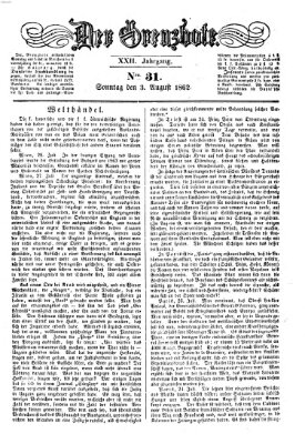 Der Grenzbote Sonntag 3. August 1862