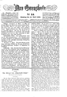 Der Grenzbote Sonntag 12. April 1868