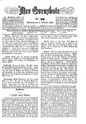 Der Grenzbote Sonntag 4. Oktober 1868