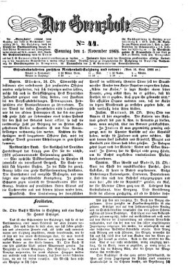 Der Grenzbote Sonntag 1. November 1868