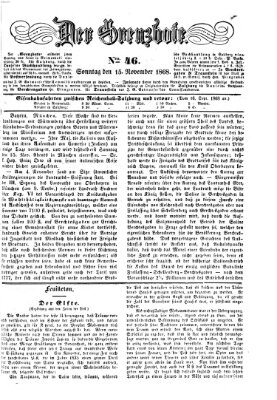 Der Grenzbote Sonntag 15. November 1868