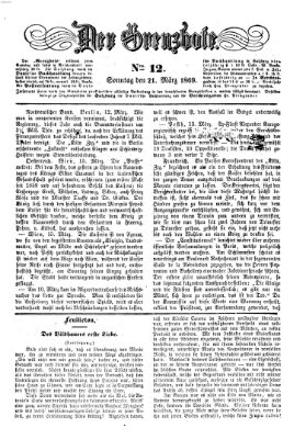 Der Grenzbote Sonntag 21. März 1869