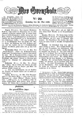 Der Grenzbote Sonntag 30. Mai 1869