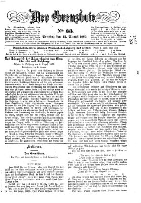 Der Grenzbote Sonntag 15. August 1869