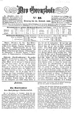 Der Grenzbote Sonntag 28. November 1869