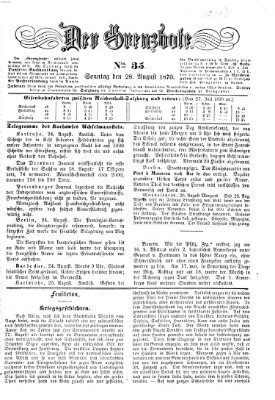 Der Grenzbote Sonntag 28. August 1870