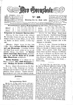 Der Grenzbote Sonntag 25. September 1870