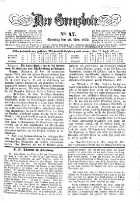 Der Grenzbote Sonntag 20. November 1870