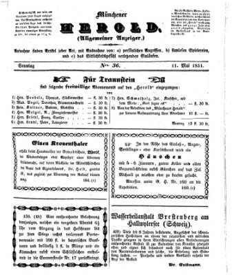 Münchener Herold Sonntag 11. Mai 1851