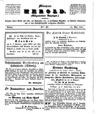 Münchener Herold Montag 12. Mai 1851