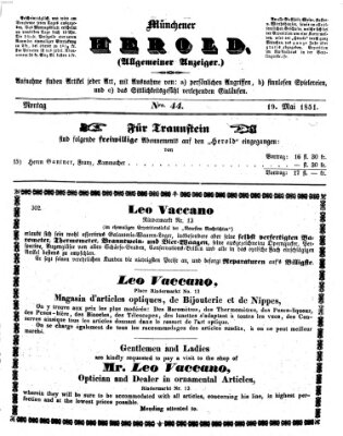 Münchener Herold Montag 19. Mai 1851