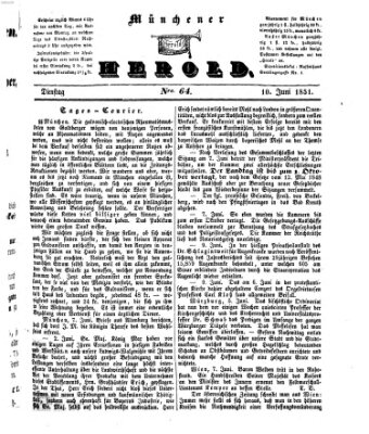 Münchener Herold Dienstag 10. Juni 1851