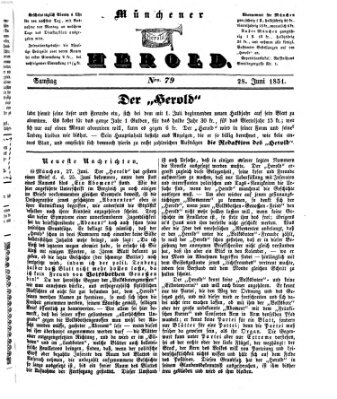 Münchener Herold Samstag 28. Juni 1851