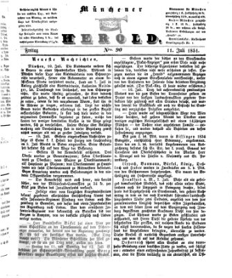 Münchener Herold Freitag 11. Juli 1851