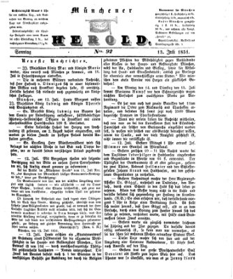 Münchener Herold Sonntag 13. Juli 1851