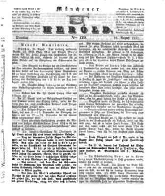 Münchener Herold Dienstag 26. August 1851