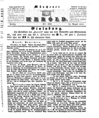 Münchener Herold Freitag 29. August 1851