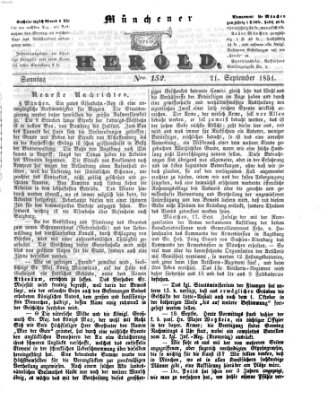 Münchener Herold Sonntag 21. September 1851