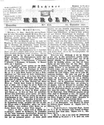 Münchener Herold Donnerstag 25. September 1851