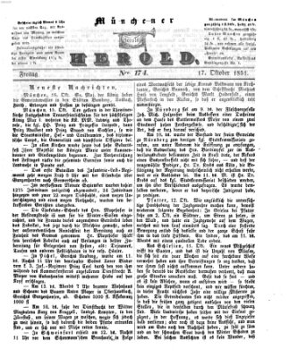 Münchener Herold Freitag 17. Oktober 1851