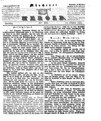 Münchener Herold Sonntag 19. Oktober 1851