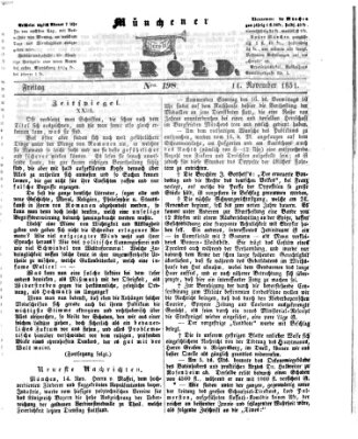 Münchener Herold Freitag 14. November 1851