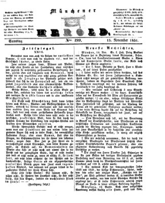 Münchener Herold Samstag 15. November 1851