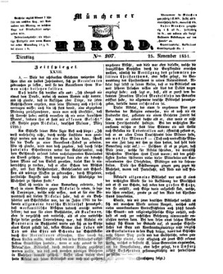 Münchener Herold Dienstag 25. November 1851