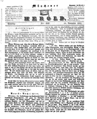 Münchener Herold Sonntag 30. November 1851