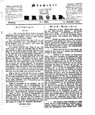 Münchener Herold Sonntag 14. Dezember 1851